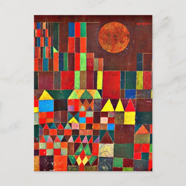 Klee - Castle och Sol Vykort (Framsida)