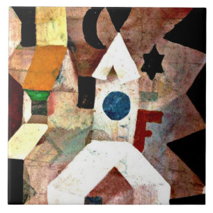 Klee - Chapel, Paul Klee-målning Kakelplatta