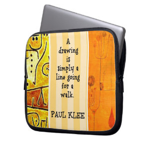 Klee - Citat och målning Laptop Fodral