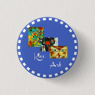 Klee collage art med cirkel ram knapp