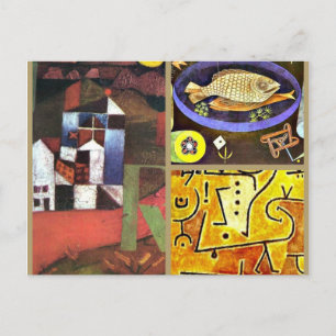 Klee Collage Vykort
