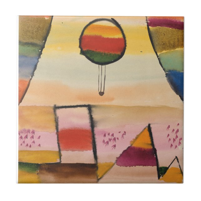 Klee - Der Ballon im Fenster Kakelplatta (Framsidan)