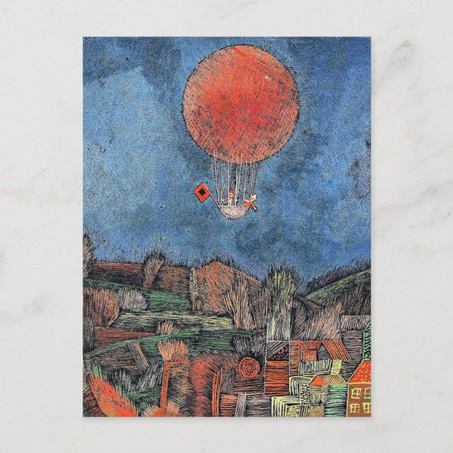 Klee - Der Luft Balloon Vykort (Framsida)