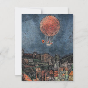Klee - Der Luftballoon, berömd-tavla Kort