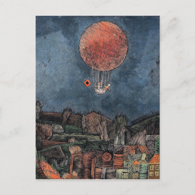 Klee - Der Luftballoon Vykort (Framsida)