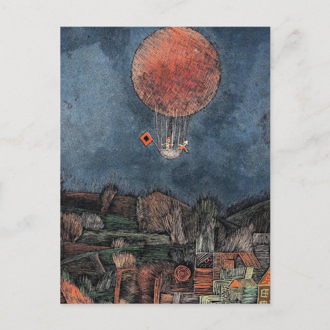 Klee - Der Luftballoon Vykort (Framsida)