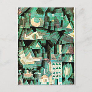 Klee - Dream City, abstrakt art Vykort