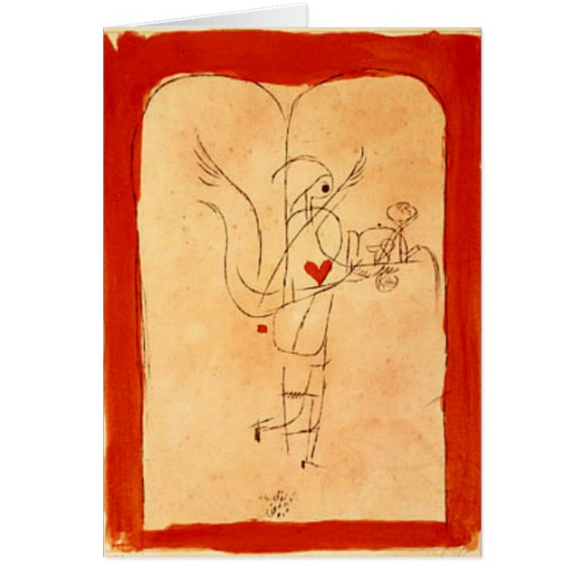 Klee - en själ tjänar en liten frukost hälsningskort (Framsidan)