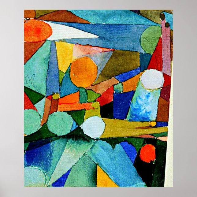 Klee - Färg Shapes Poster (Framsidan)