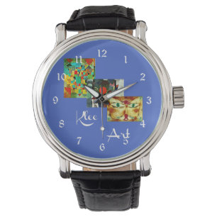 Klee - färgad kollage armbandsur