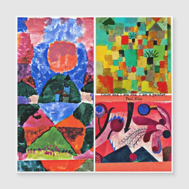 Klee - färgfull kollage med offert (Framsida)