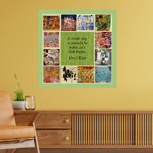 Klee - Färgglad Kollage Poster