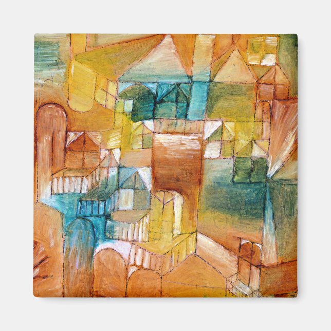 Klee - Fascade Brown Grönt Magnet (Framsidan)