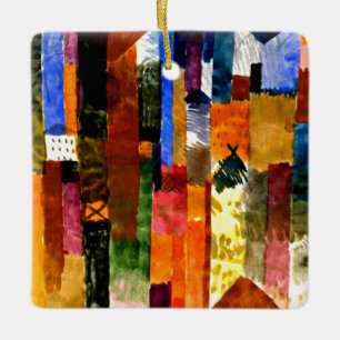 Klee - Före staden Julgransprydnad Keramik