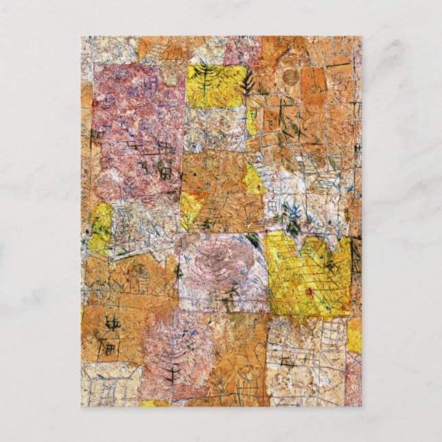 Klee - Förortsidyll (trädgårdsstadsideal) Vykort (Framsida)