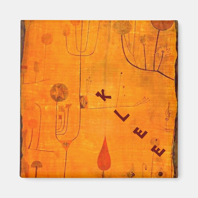 Klee - Frukter på rött Magnet (Framsidan)