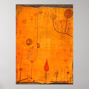 Klee - Frukter på rött Poster