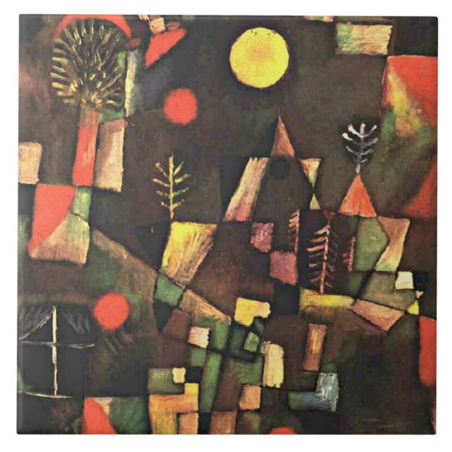 Klee - Fullmåne, Kakelplatta (Framsidan)