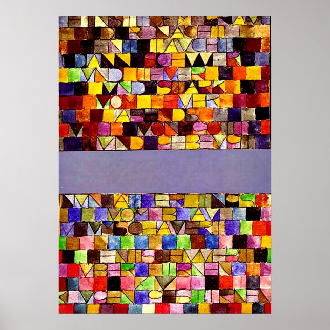 Klee - Gång som uppstått ur Gråttet av natten Poster (Framsidan)