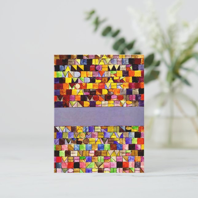 Klee - Gång som uppstått ur Gråttet av natten Vykort (Stående Fram)