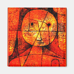 Klee - Gauze, färglös abstrakt grafik, Magnet