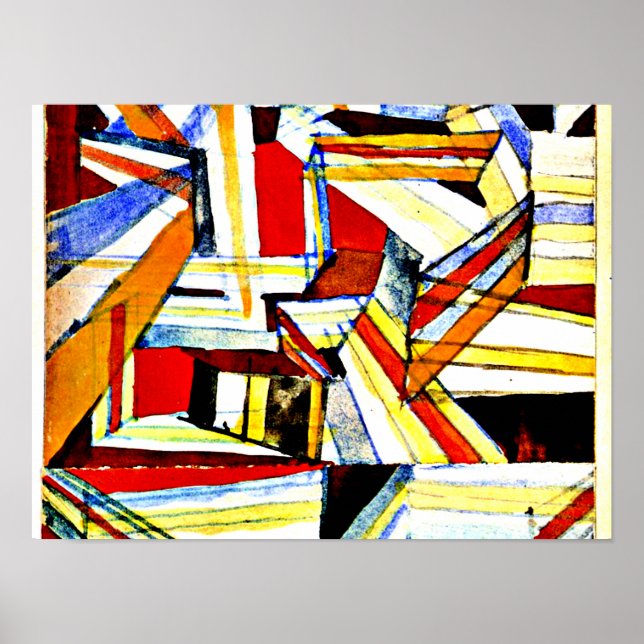 Klee - Genomskinlig i perspektiv Grooved Poster (Framsidan)