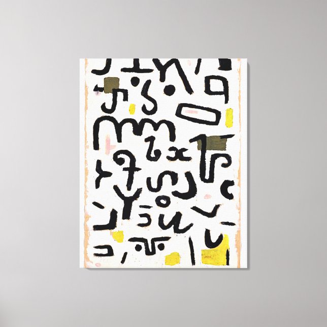 Klee - Gesetz, abstrakt konst Canvastryck (Framsida)
