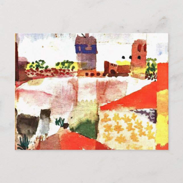 Klee - Hammamet med moské Vykort (Framsida)