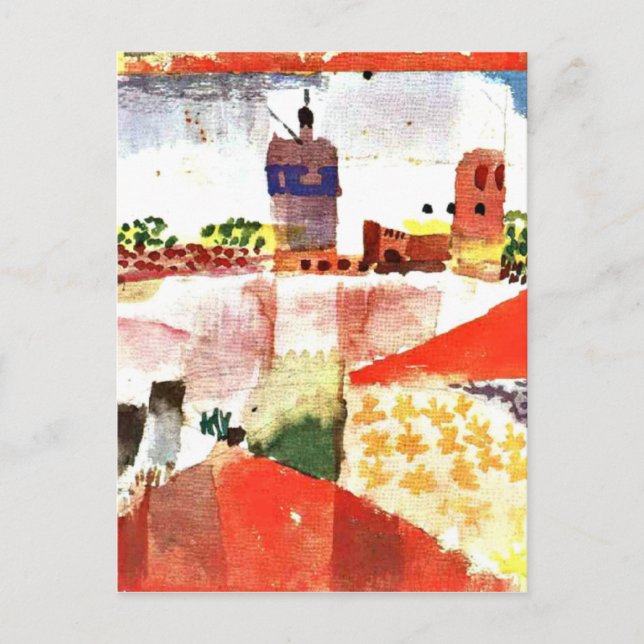 Klee - Hammamet med moské Vykort (Framsida)