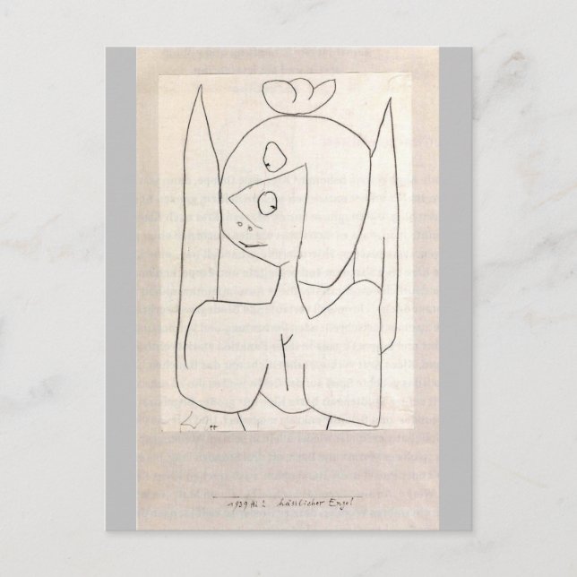 Klee - Hasslicher Engel Vykort (Framsida)