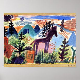 Klee - Hästen, berömd Poster