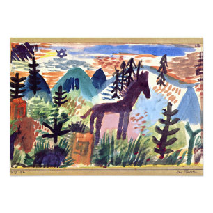 Klee - Hästen Fototryck