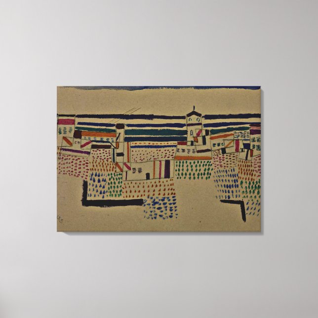 Klee - Havsbottenort söder om Frankrike Canvastryck (Framsida)