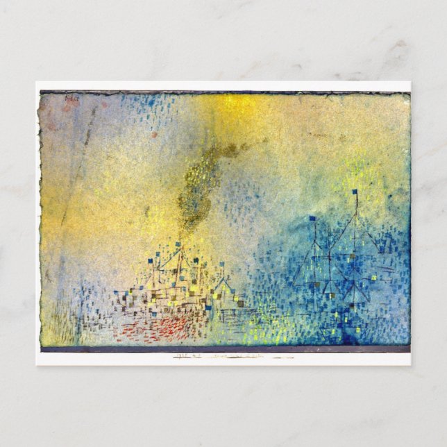 Klee - Hett kväll i hamnen Vykort (Framsida)