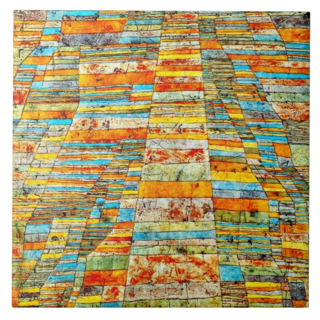 Klee - Hög- och Byvägar Kakelplatta (Framsidan)