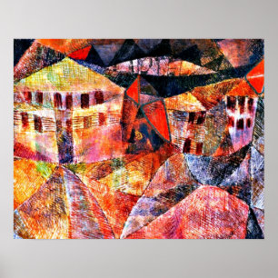 Klee - Hotellet, berömd målning, Poster