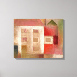 Klee - House in Suburbs Canvastryck