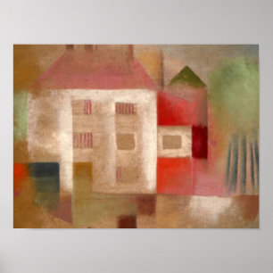 Klee - House in Suburbs Poster