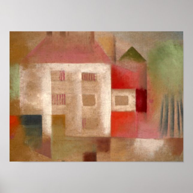 Klee - House in Suburbs Poster (Framsidan)