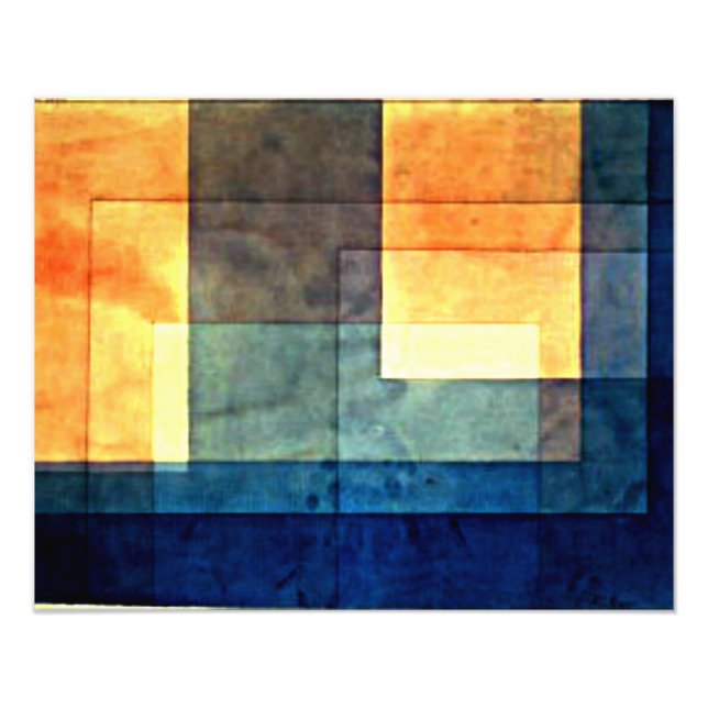 Klee - Hus vid vattnet Fototryck (Framsidan)