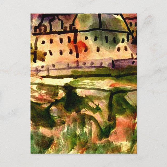 Klee - Husen nära Gravel Pit Vykort (Framsida)