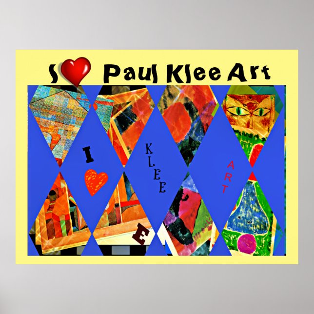 Klee - I Kärlek Paul Klee Art Poster (Framsidan)