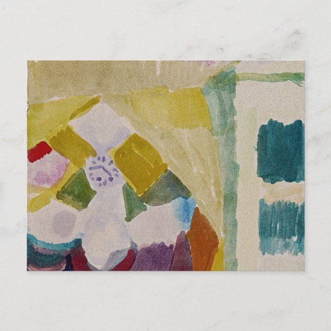 Klee-Insida med klocka, abstrakt konst, Vykort (Framsida)