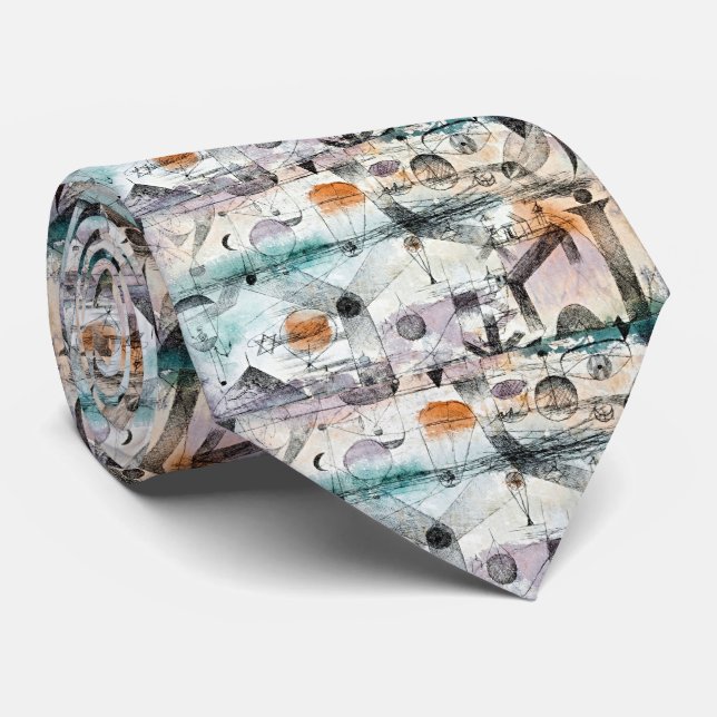 Klee-inspirerad surrealistisk geometri slips (Rullad)