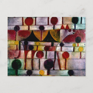 Klee - Kamel i Rhythmischer Baumlandschaft Klein Vykort
