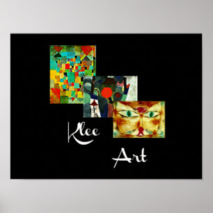Klee konstverk, Paul Klee collage, Poster