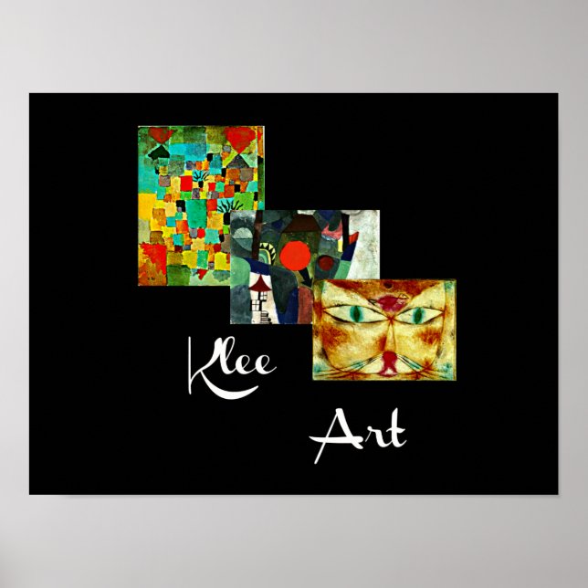Klee konstverk, Paul Klee collage, Poster (Framsidan)