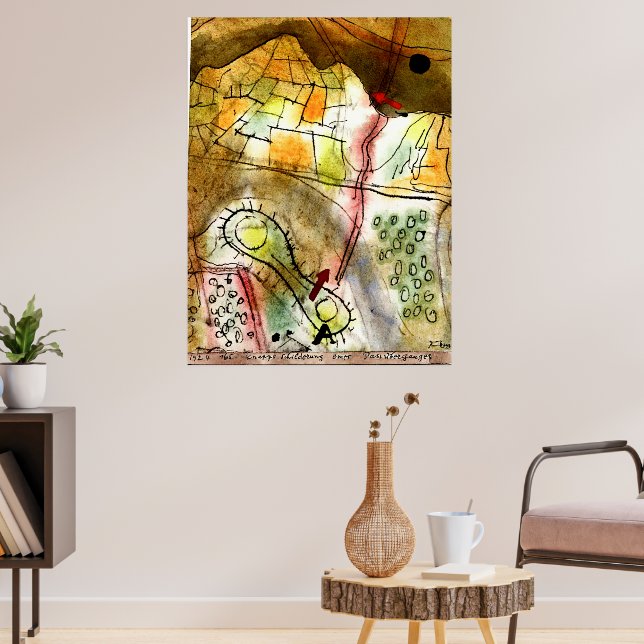 Klee - kortfattad beskrivning av ett bergspass poster (Vardagsrum 3)