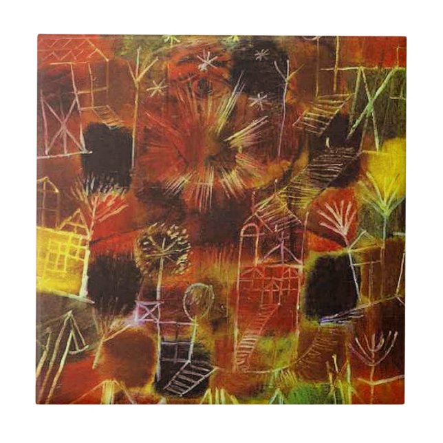 Klee - Kosmisk komposition Kakelplatta (Framsidan)
