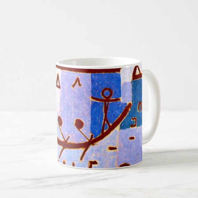 Klee - Legend of the Nile, populär abstrakt art Kaffemugg (Framsida höger)
